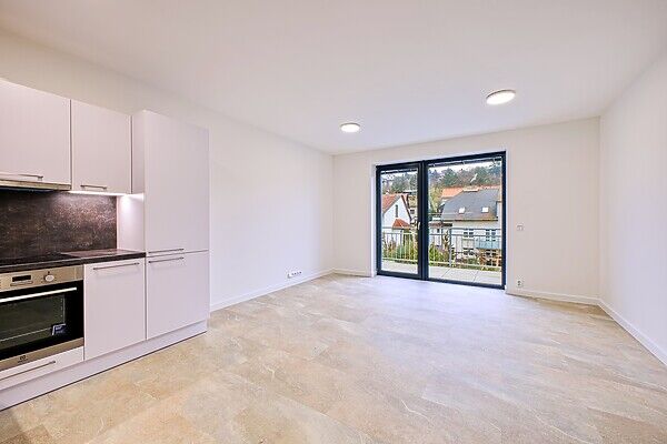 Pronájem bytu 1+kk, 38 m² v novostavbě s balkonem, Dolní 499/8, Popůvky